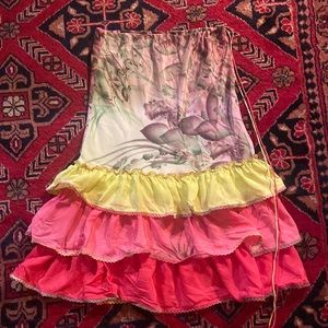 Plenty by Tracy Reese Y2k multicolored silk skirt. Size 2.